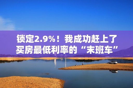 锁定2.9%！我成功赶上了买房最低利率的“末班车”