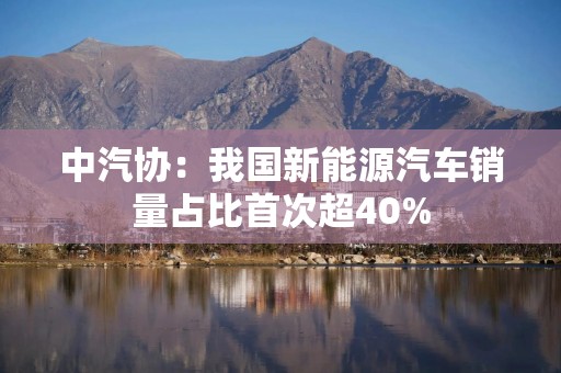 中汽协：我国新能源汽车销量占比首次超40%