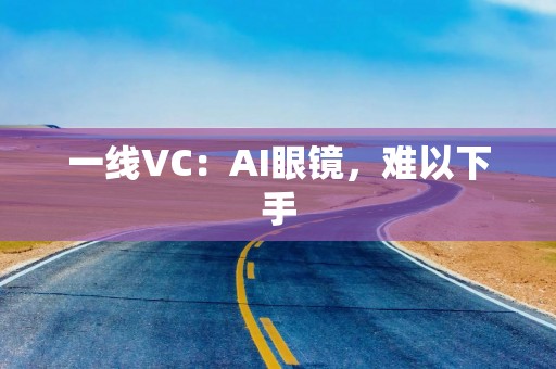 一线VC：AI眼镜，难以下手