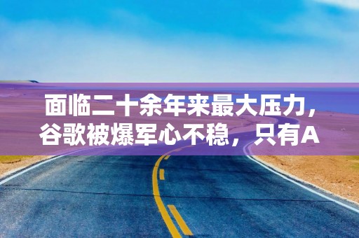 面临二十余年来最大压力，谷歌被爆军心不稳，只有AI部门士气高涨