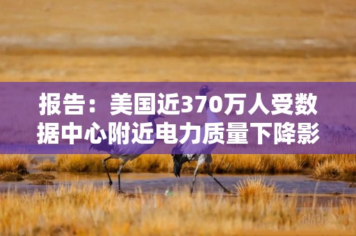 报告：美国近370万人受数据中心附近电力质量下降影响