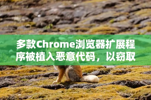 多款Chrome浏览器扩展程序被植入恶意代码，以窃取用户数据