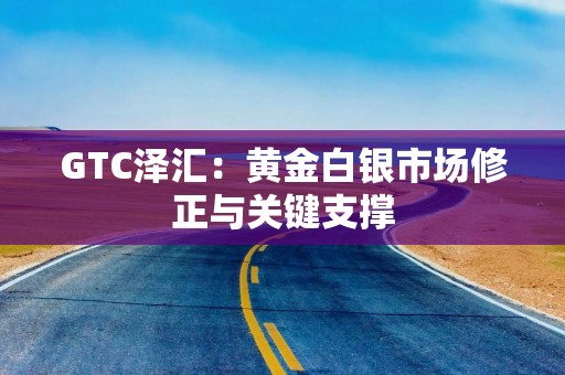 GTC泽汇：黄金白银市场修正与关键支撑