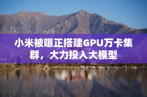 小米被曝正搭建GPU万卡集群，大力投入大模型