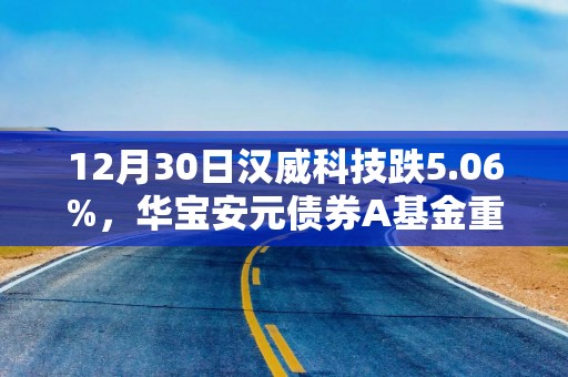 12月30日汉威科技跌5.06%，华宝安元债券A基金重仓该股