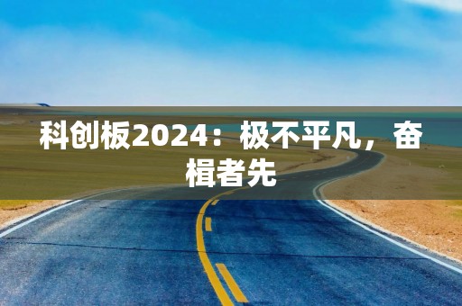 科创板2024：极不平凡，奋楫者先