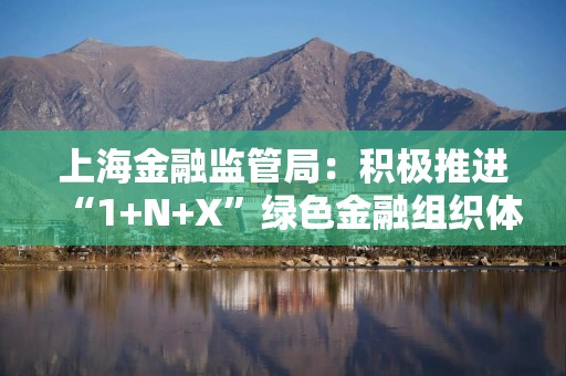 上海金融监管局：积极推进“1+N+X”绿色金融组织体系建设