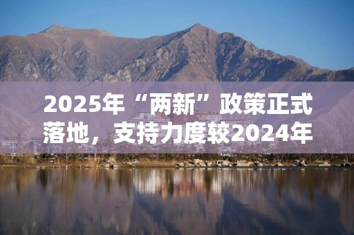 2025年“两新”政策正式落地，支持力度较2024年全方位显著提升