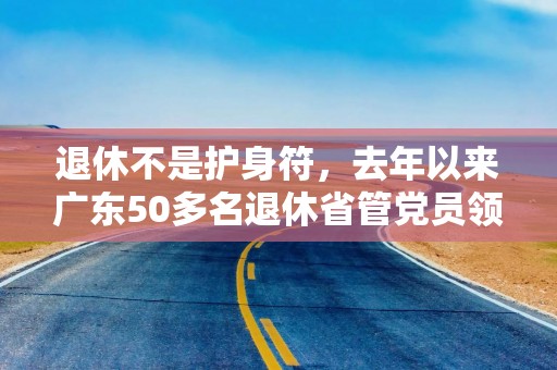 退休不是护身符，去年以来广东50多名退休省管党员领导干部被查