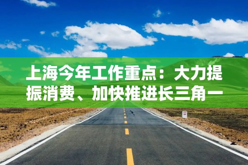 上海今年工作重点：大力提振消费、加快推进长三角一体化