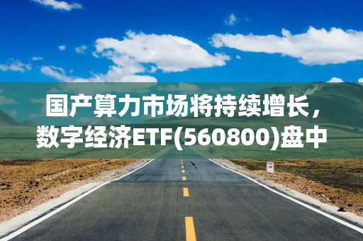 国产算力市场将持续增长，数字经济ETF(560800)盘中上涨，润泽科技涨超5%