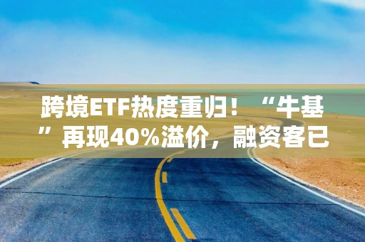 跨境ETF热度重归！“牛基”再现40%溢价，融资客已加仓这些