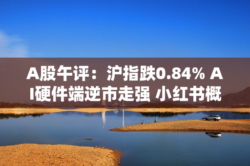 A股午评：沪指跌0.84% AI硬件端逆市走强 小红书概念持续调整