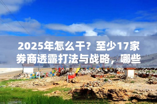 2025年怎么干？至少17家券商透露打法与战略，哪些关键词最高频？