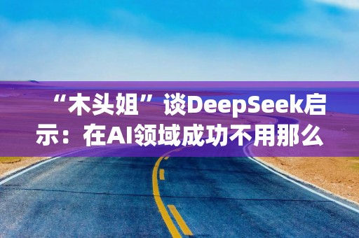 “木头姐”谈DeepSeek启示：在AI领域成功不用那么烧钱，加速了成本崩溃