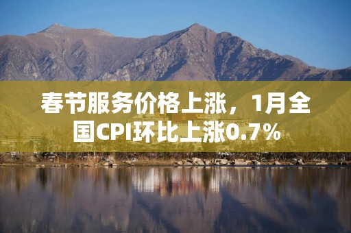 春节服务价格上涨，1月全国CPI环比上涨0.7%