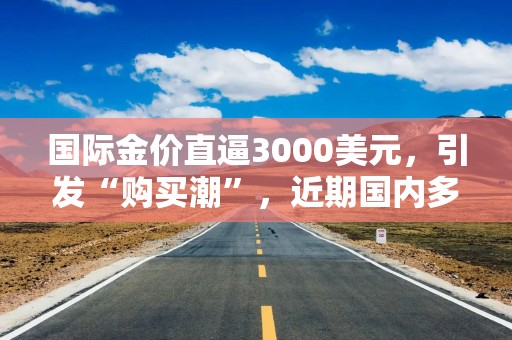 国际金价直逼3000美元，引发“购买潮”，近期国内多家银行下调积存金利率