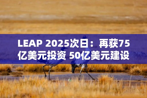 LEAP 2025次日：再获75亿美元投资 50亿美元建设全球最大数据中心