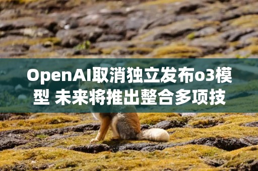 OpenAI取消独立发布o3模型 未来将推出整合多项技术的GPT-5