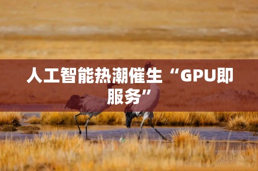 人工智能热潮催生“GPU即服务”