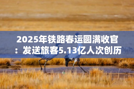 2025年铁路春运圆满收官：发送旅客5.13亿人次创历史新高