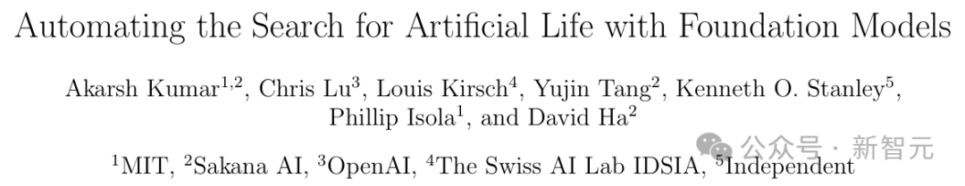 MIT、OpenAI等震撼力作：AI首次自主发现人工生命！人类窥见上帝造物