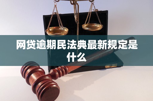 网贷逾期民法典最新规定是什么