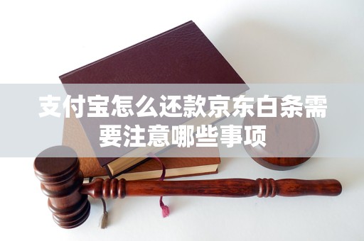 支付宝怎么还款京东白条需要注意哪些事项