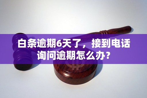 白条逾期6天了，接到电话询问逾期怎么办？