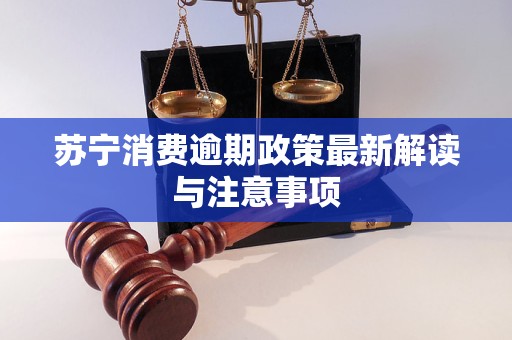 苏宁消费逾期政策最新解读与注意事项