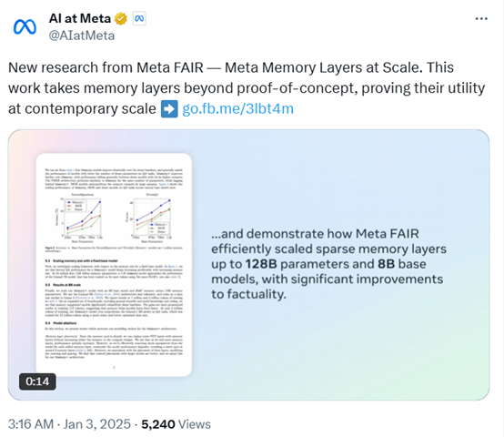 Meta开源“记忆层”，重塑Transformer架构大模型