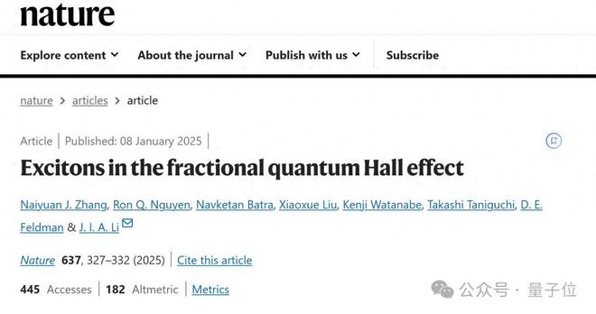 物理学家发现新型量子粒子！表现介于玻色子费米子之间 | Nature