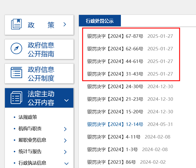 4家银行合计罚没超9900万元！央行公示今年首批大罚单